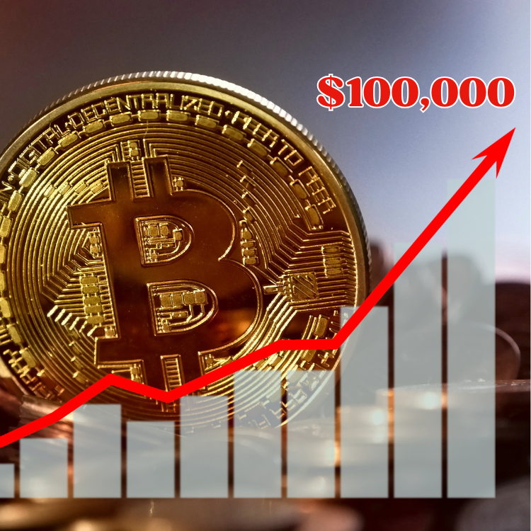 Bitcoin roza los 100.000 dólares